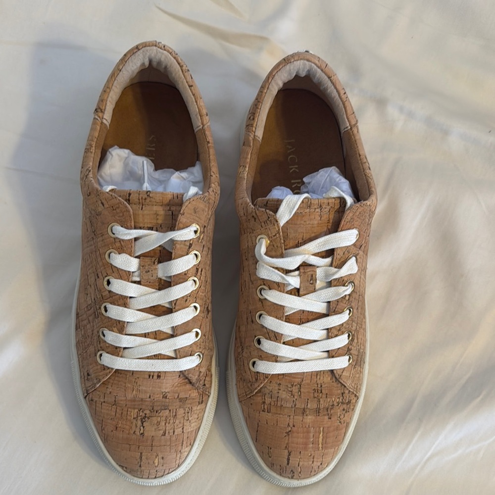 Jack Rogers Cork Sneakers with White Laces